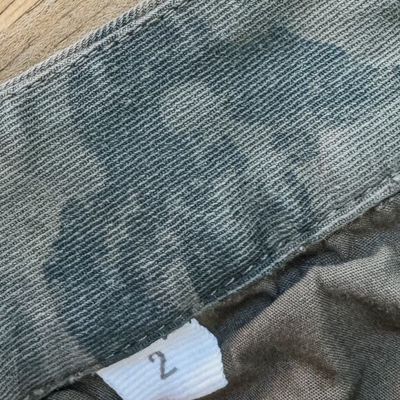 Ecru New York, Green/Dark Gray Camo Pants Soft Stretch Mid-Rise, Women's 2 - Picture 5 of 12